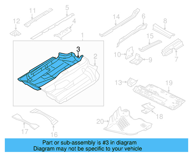 Floor Pan 1K0-803-205 - View 26