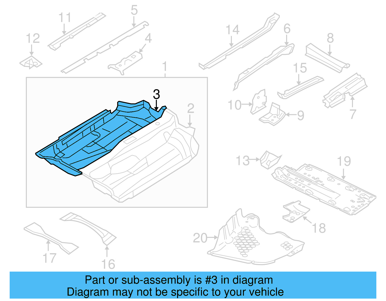 Floor Pan 1K0-803-205 - View 27