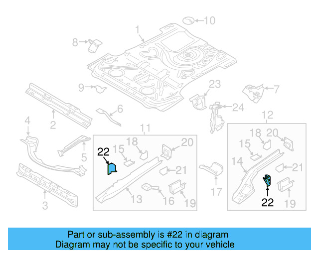 Frame Rail End Bracket 1K0-803-216-B - View 14