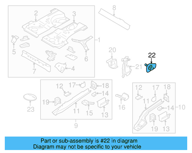 Seat Bracket 1K0-804-094-A - View 12