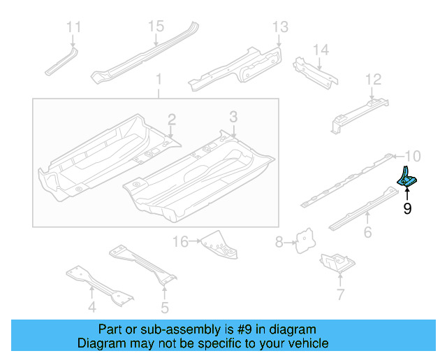 Center Plate 1K0-804-213 - View 11