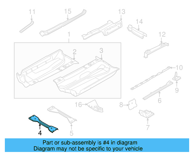 Front Reinforced 1K0-804-421-C - View 55