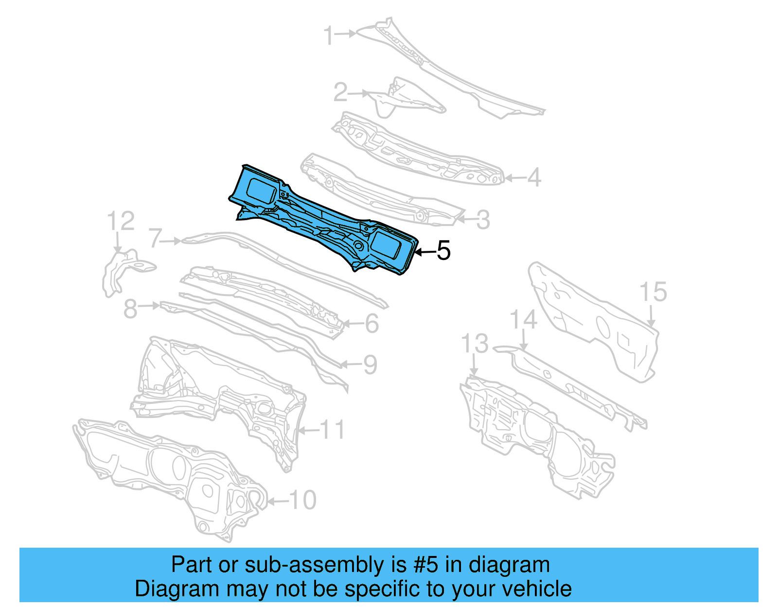 Cowl Panel 1K0-805-422-C - View 17
