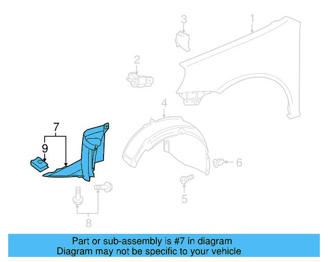 Front Extension 1K0-805-912-C - View 3