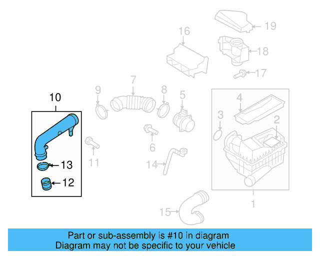 Inlet Duct 1K0-805-971-C-9B9 - View 108