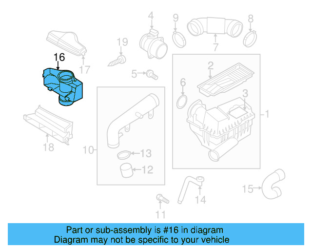 Inlet Connector 1K0-805-962-E-9B9 - View 60