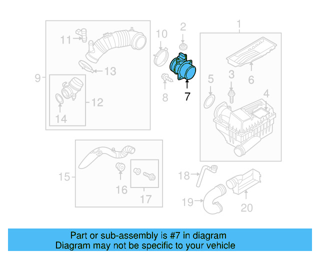 Inlet Connector 1K0-805-962-E-9B9 - View 94