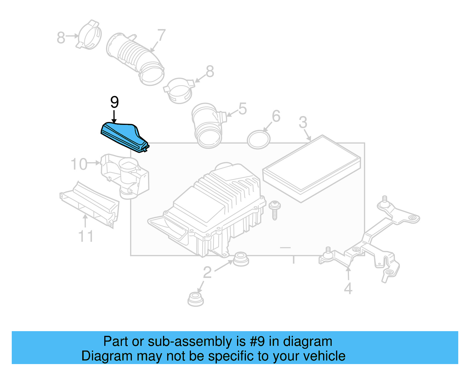 Duct Cover 1K0-805-965-F-9B9