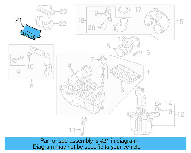 Inlet Duct 1K0-805-971-C-9B9 - View 99