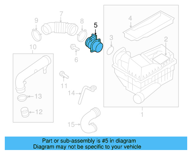 Engine Air Intake Hose Bolt N-909-936-01 - View 44