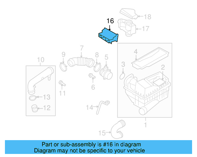 Inlet Duct 1K0-805-971-C-9B9 - View 61