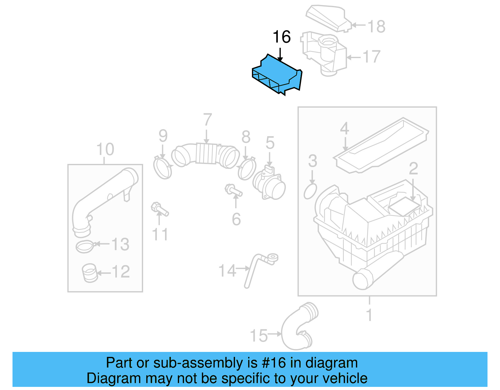 Inlet Duct 1K0-805-971-C-9B9 - View 64