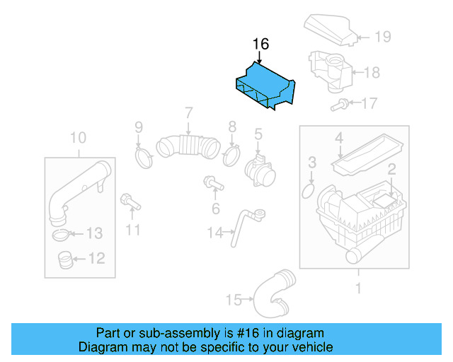 Inlet Duct 1K0-805-971-C-9B9 - View 109