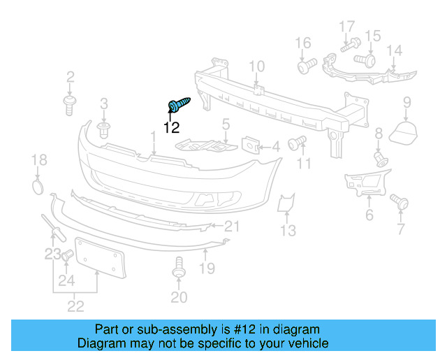 Shock Mount Bolt N-906-484-02 - View 117