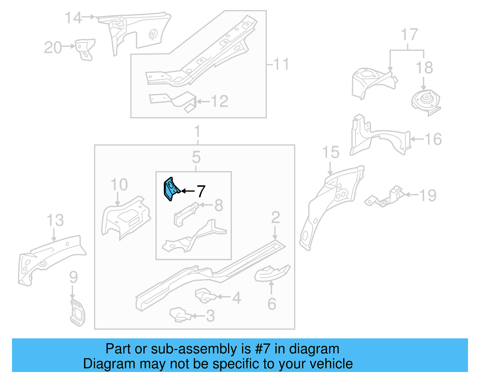 Engine Cradle Bracket 1K0-810-812 - View 5