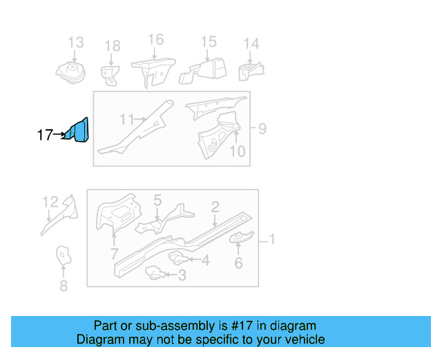 Engine Cradle Bracket 1K0-810-812