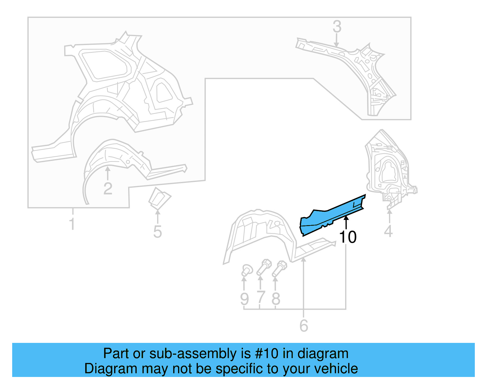Wheel Housing Bracket 1K0-813-087 - View 12