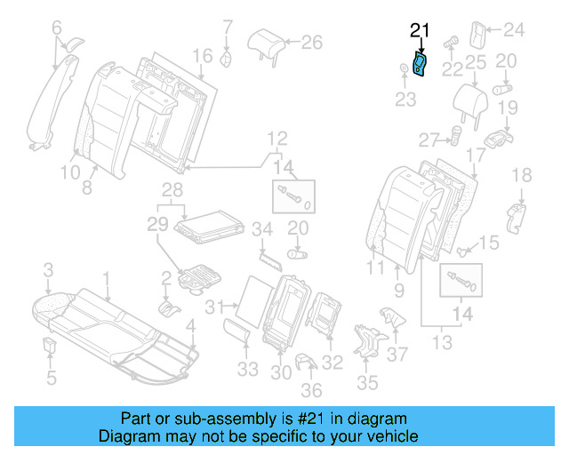 Child Seat Bracket 1K6-887-269 - View 13