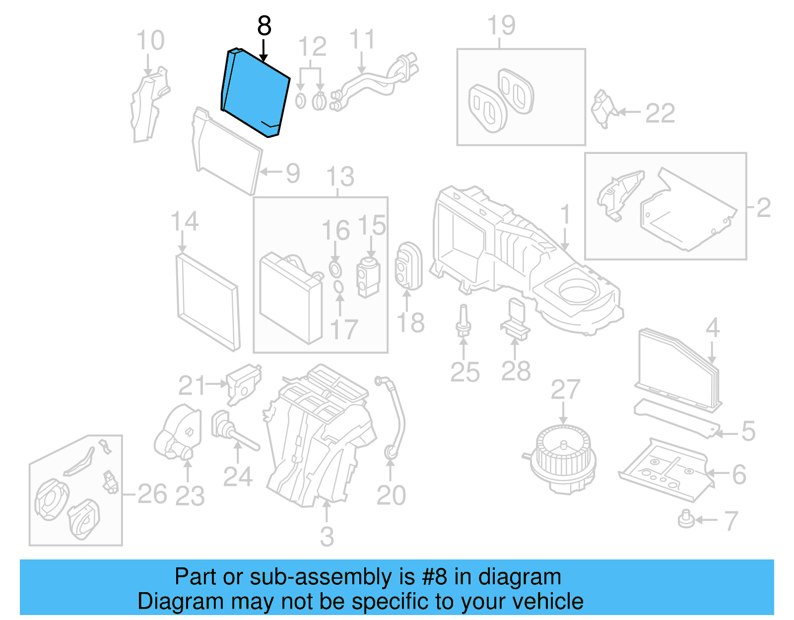 Heater Core 1K0-819-031-D - View 21