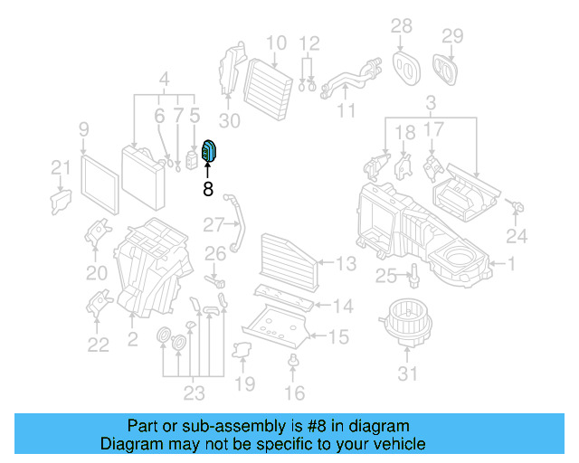 Expansion Valve Upper Seal 8E0-260-749-D - View 102