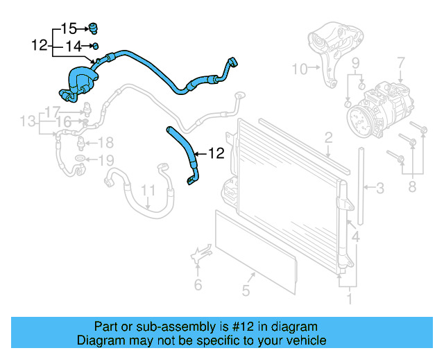 AC Hose 1K0-820-743-CE - View 7