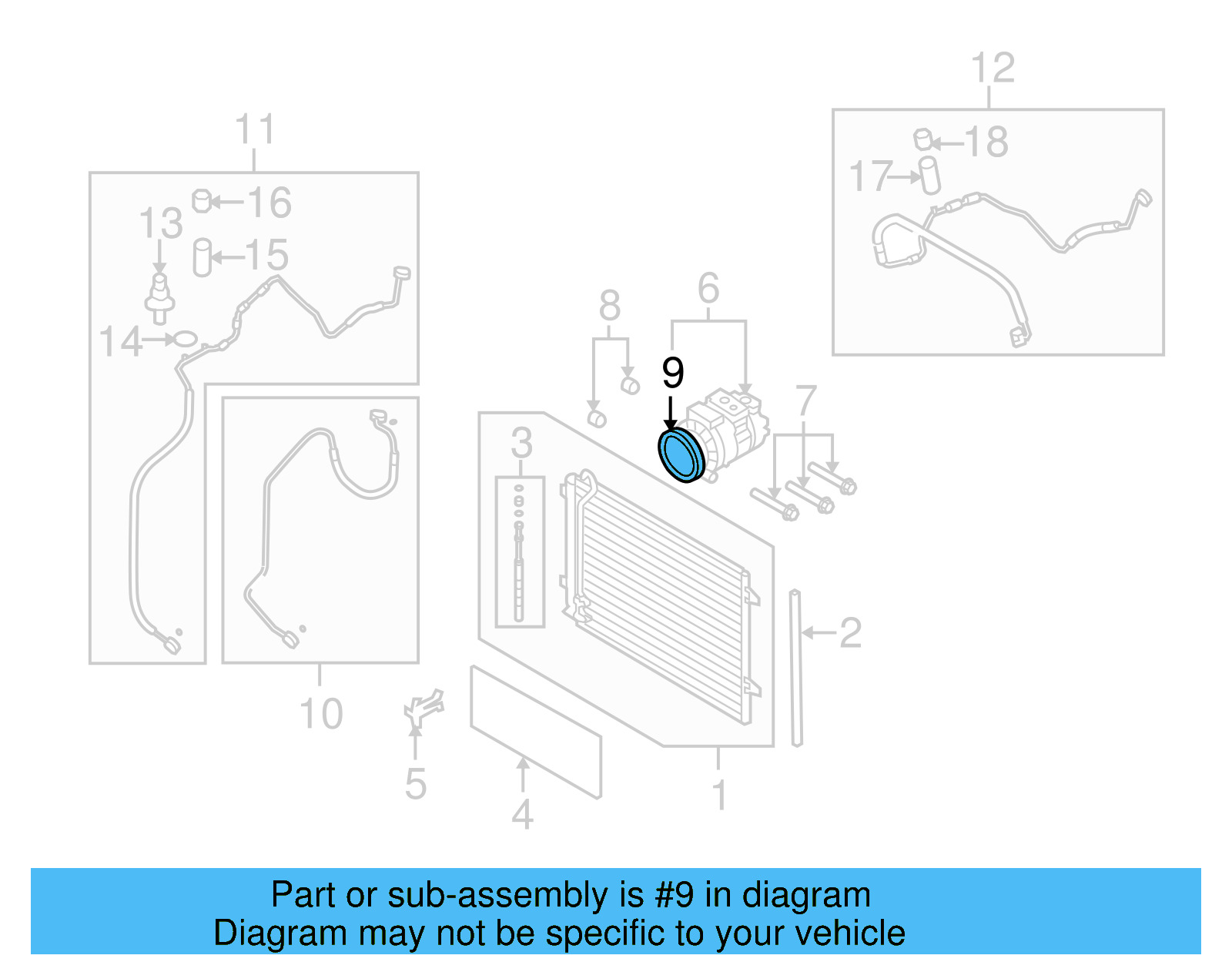 A/C Compressor Clutch Pulley 1K0-820-812-A