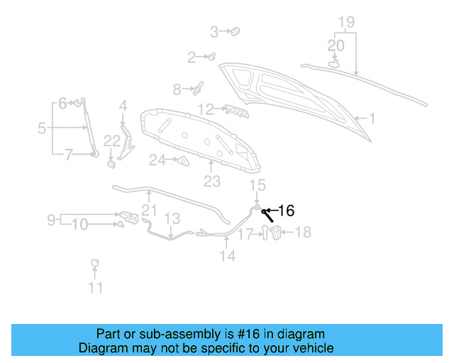 Release Cable Grommet 1K0-823-591-B - View 26