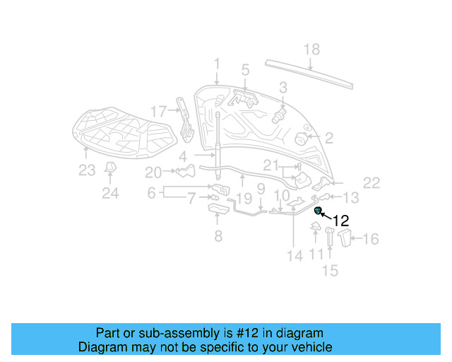 Release Cable Grommet 1K0-823-591-B - View 83