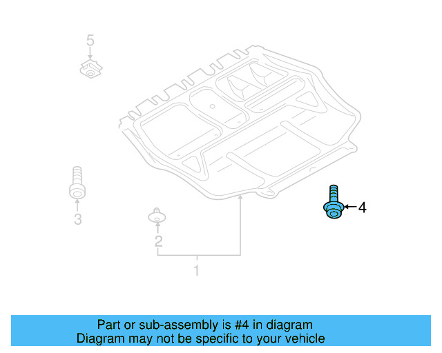 Splash Shield Rear Bolt 1K0-825-951 - View 12