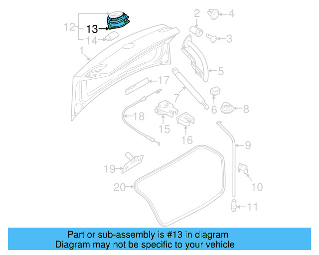 Gasket 1K0-827-634 - View 11