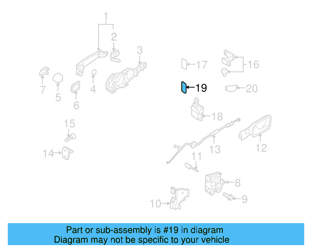 Lower Hinge Backing Plate 1K0-831-288-B - View 20