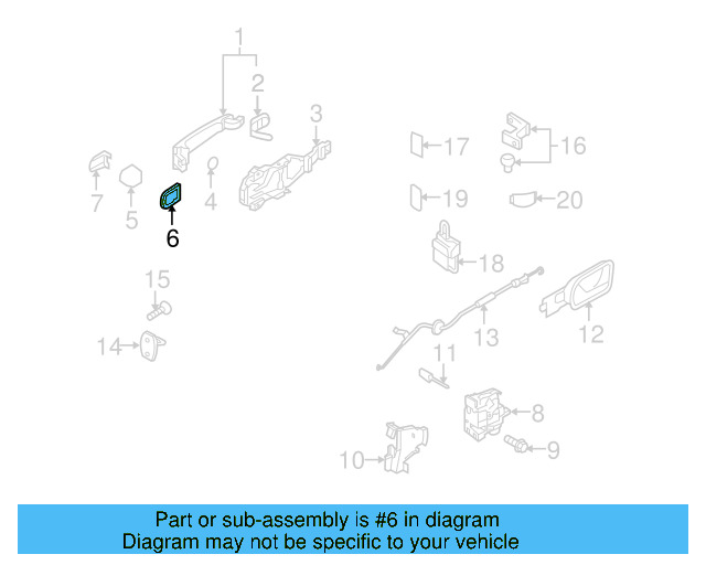 Button Gasket 1K0-837-211-9B9 - View 28