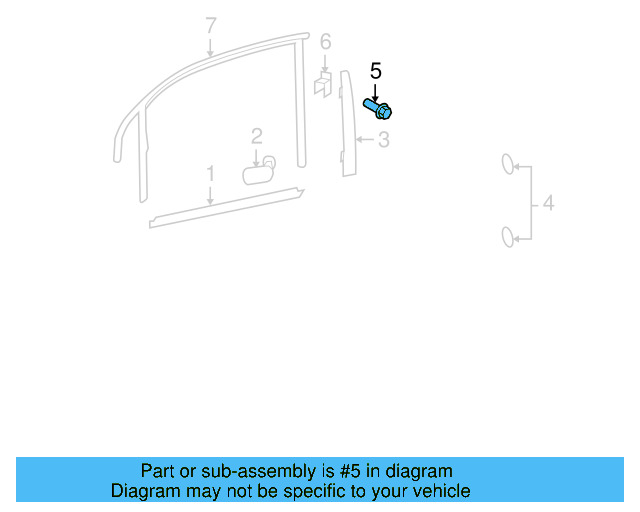 Applique Screw N-908-868-02 - View 6