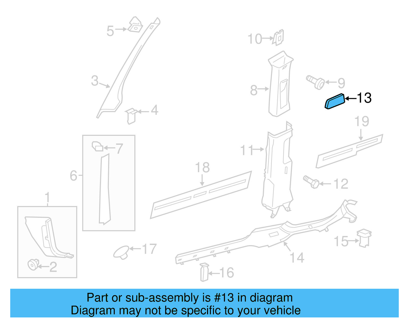 Body B 1K0-853-437-B-82V - View 12