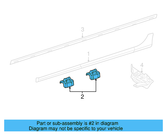 Rocker Molding Adapter 1K0-853-493 - View 17