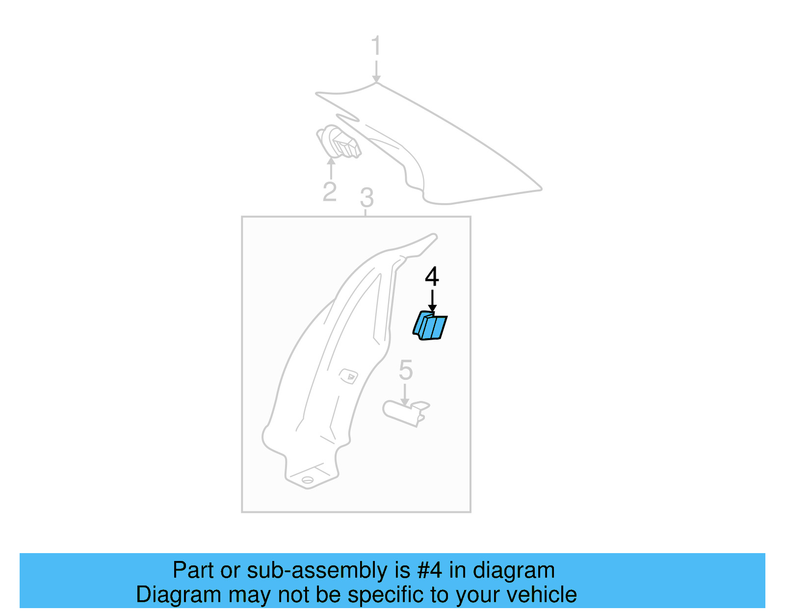 Lower Quarter Trim Clip 1K0-853-577 - View 7