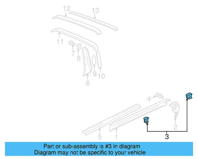 Lower Quarter Trim Clip 1K0-853-577