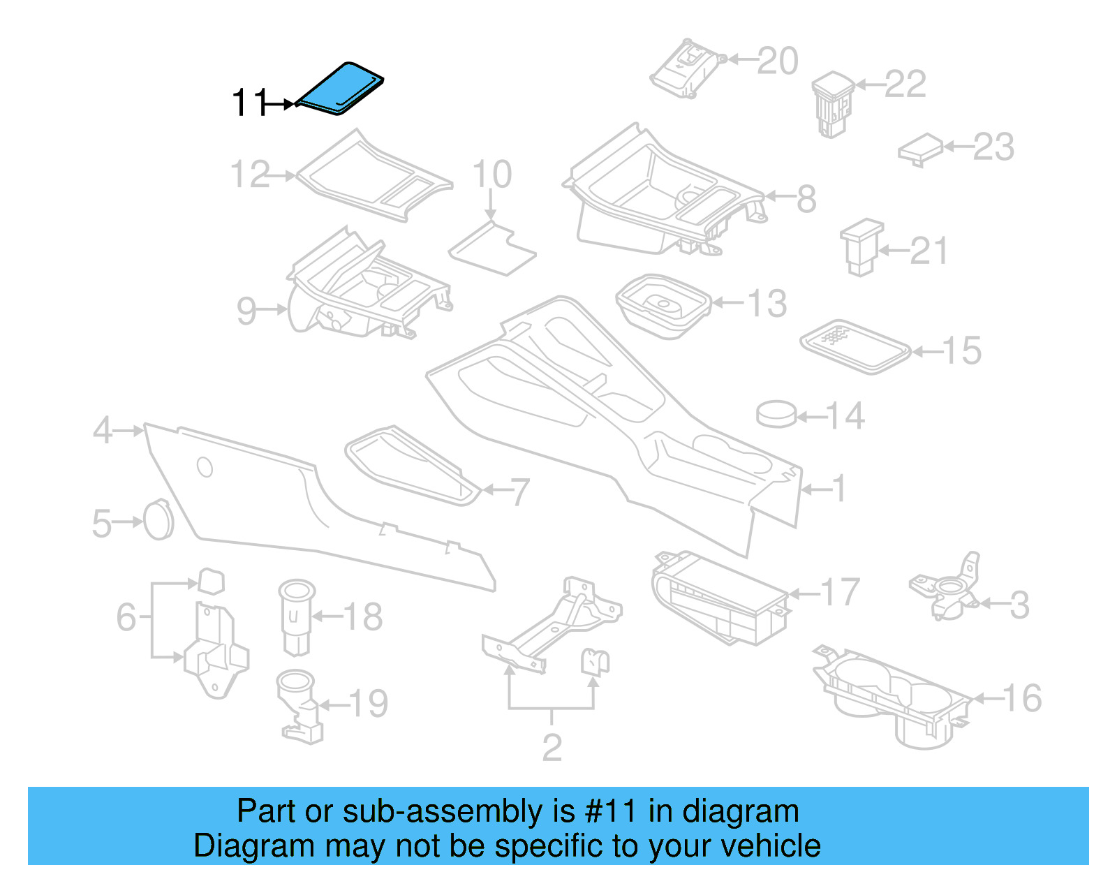 Storage Box Door 1K0-857-351-F-1QB - View 12