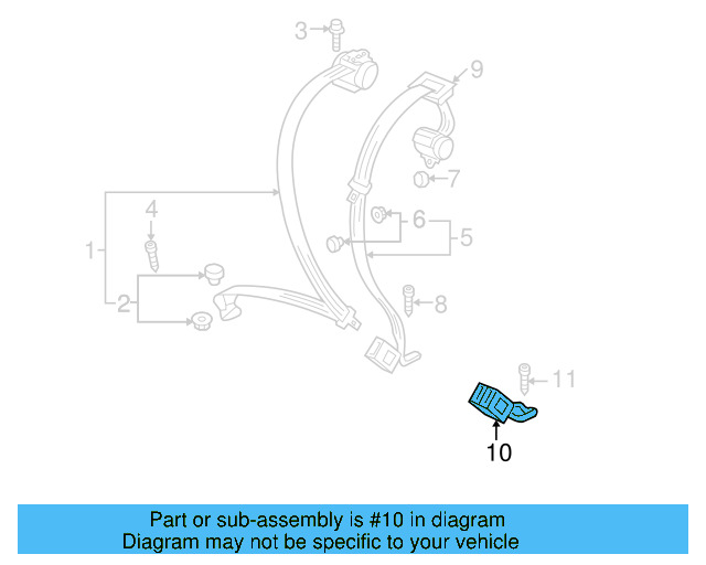 Seat Belt Receptacle 1K0-857-739-M-QVZ - View 14
