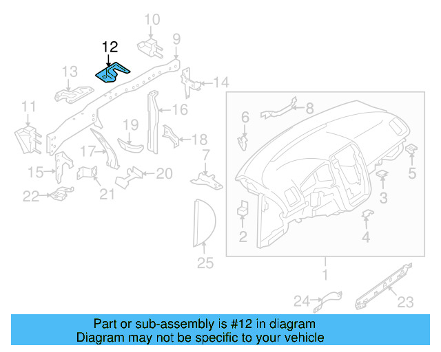 Mount Plate 1K0-858-037 - View 12
