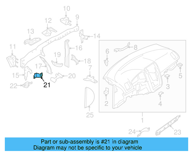 Retaining Bracket 1K0-858-271 - View 25