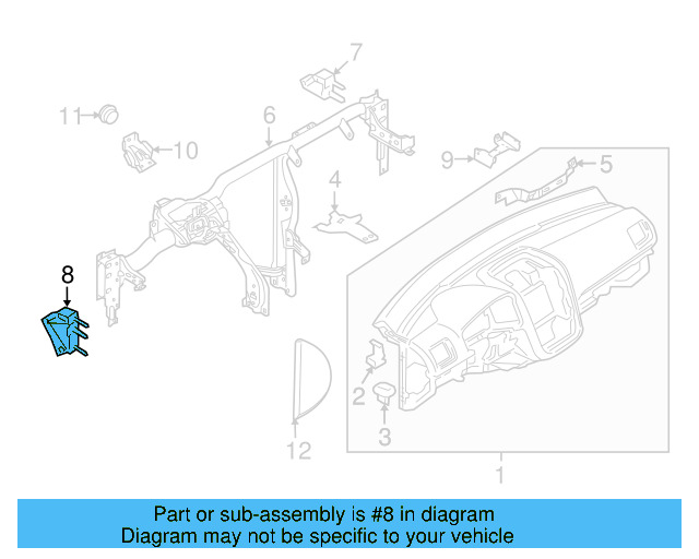 Retaining Bracket 1K0-858-271