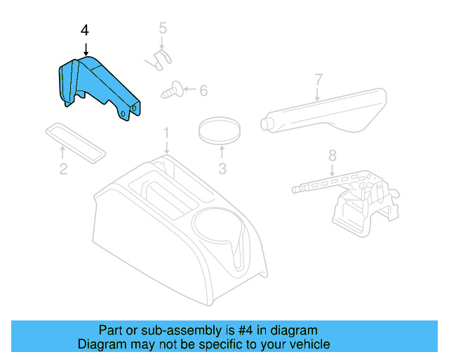 Park Brake Cover 1K0-863-339-B-82V - View 6