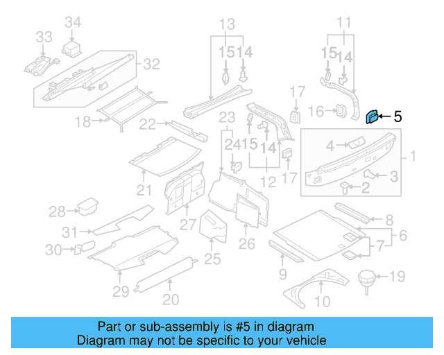 Tie Down Hook 1K0-864-203-C-2ZZ - View 22