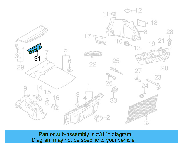 Tie Down Hook 1J0-804-299 - View 91
