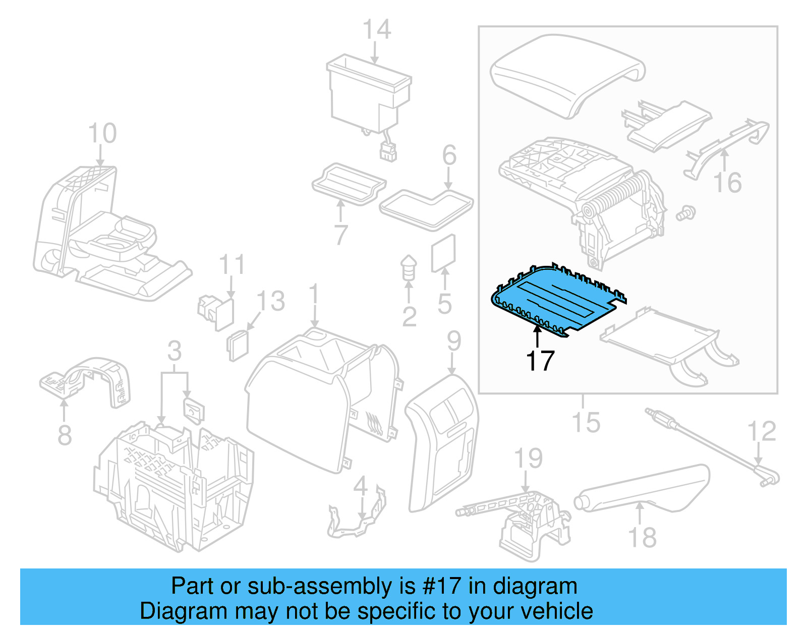 Inner Cover 1K0-864-249-C-9B9 - View 10