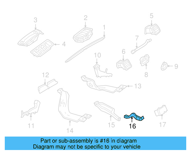 Rear Duct 1K0-864-255-C - View 20