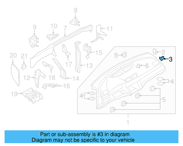 Side Cover Clip 1K0-867-388-A - View 127