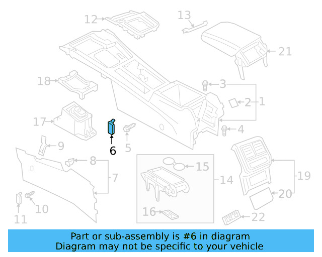Side Cover Clip 1K0-867-388-A - View 16