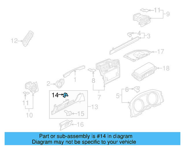 Side Cover Clip 1K0-867-388-A
